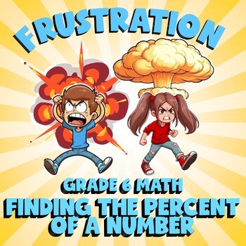 Finding the Percent of a Number FRUSTRATION Math Game - No Prep Grade 6 Review