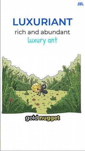 SAT Vocabulary #0038: LUXURIANT (Meaning + Memory Trick)