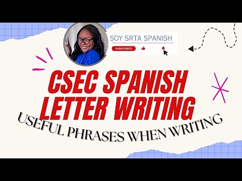 CSEC Spanish Paper 2 | Tips for Letter Writing | Useful Phrases & Vocabulary