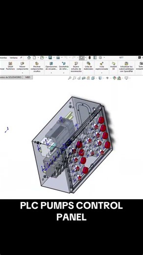 Pump control PLC installation designed with SolidWorks Electrical | Siemens S7-1200 #siemens