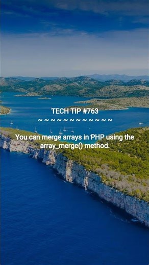 PHP Array Merging :: 2025-09-10 #shorts #TechTips #dotKey