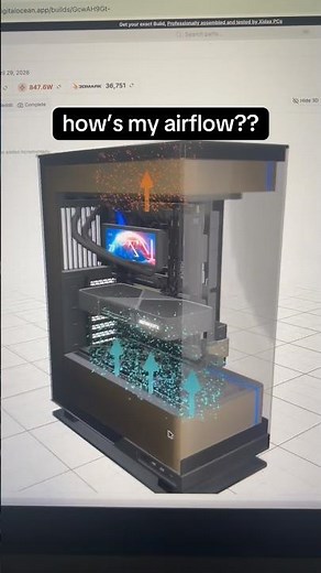 How’s my airflow in my gaming pc? #gamingsetup #pcbuild