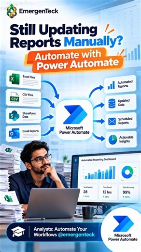 Data Analysts: Automate Your Reporting Workflows with Power Automate | EmergenTeck