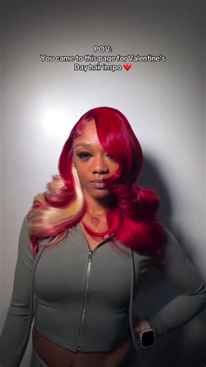 yesss 😍😍red side part Quickweave #hairtok #hairtutorial #valentinesday #hairstyleinspo #lavishhairobsession