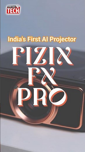Fizix FX Pro Review India's First AI Brightness Projector Unboxing Setup & Performance