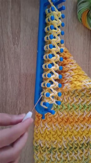 Knitting loom beginners step by step #knitting_loom_eljammari #knitting #crochet