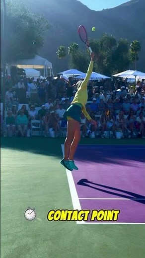 Rybakina serve technique