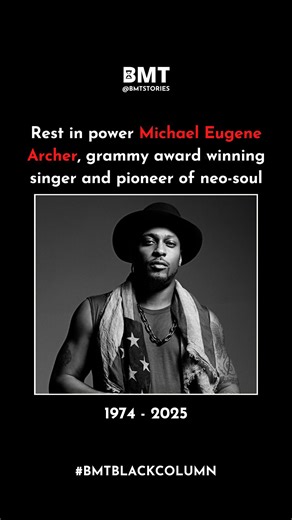 Our deepest condolences goes to the friends and family of Michael Eugene Archer, who’s singer name is D’Angelo, a Grammy award winning singer and pioneer of neo-soul who passed away on 14th October 2025 aged 51🙏🏽🕊️ Michael was born and raised in Richmond, Virginia, he started to gravitate towards music from an early age. At the age of three, he played piano at church with his father and performed locally in a variety of groups such as Three of a kind and Intelligent, deadly but Unique (IDU). 