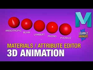 Materials in the Attribute Editor in Autodesk Maya 2022