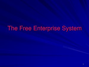 The Free Enterprise System