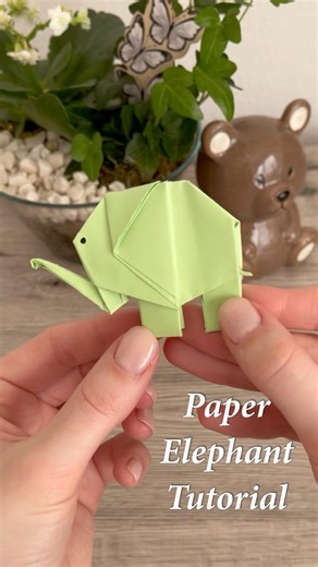 PAPER ELEPHANT TUTORIAL 🐘 #shorts