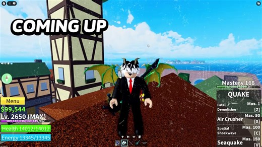 Quake Fruit Showcase in Blox Fruits