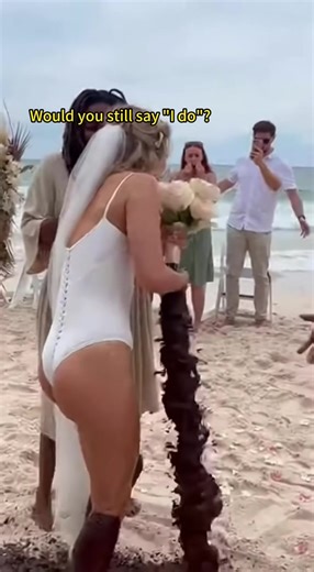 Wedding Panic: Bride's Dress Malfunction Caught on Camera