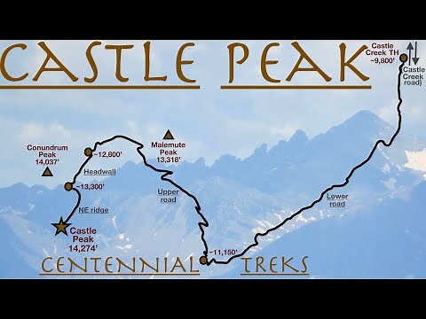 Castle Peak - northeast ridge route