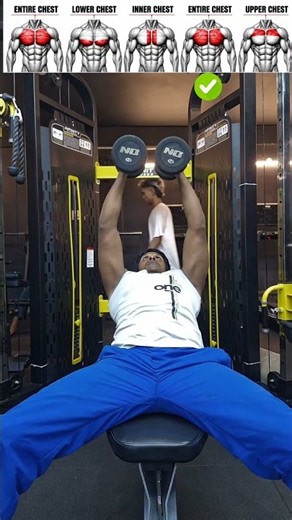complete chest workout with dumbbell #dumbbell #chestworkout #shorts