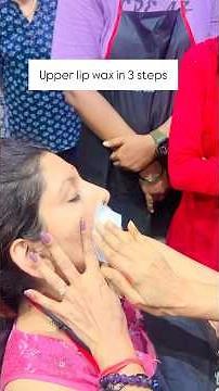 How to do upper lip waxing in 3 proper steps | #waxing #salon #skincare at olive virar Vasai |