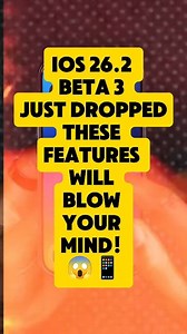 “iOS 26.2 Beta 3 is here! 😱 Check out these amazing new features before everyone else! 📱🔥 #iOS26 #iOS26Beta #iPhoneTips #AppleUpdate #iOSFeatures #TechReels #TechNews #iPhoneHacks #iOS26Beta3 #TechUsOut #fblifestyle | tech.us.out