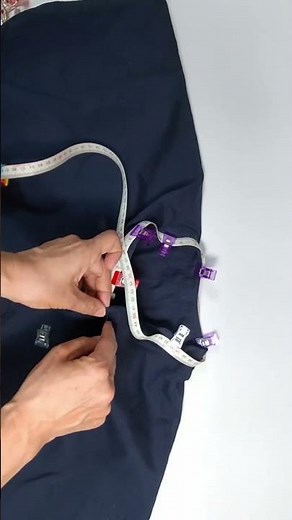 【簡単に襟直し】②首周りを小さくする方法｜襟ぐり直し｜家庭用ミシン｜手縫いでもできる｜裁縫#50代主婦 #shorts
