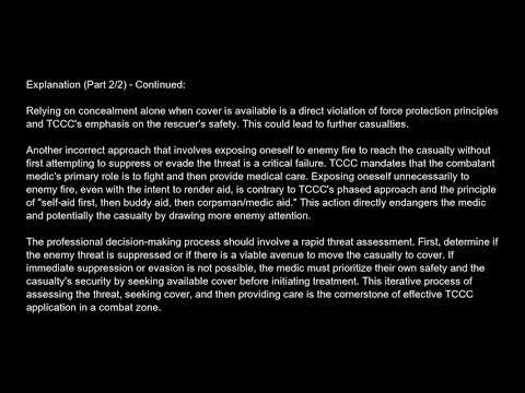 Tactical Combat Casualty Care TCCC Certification Free Practice Test And Answers Updated