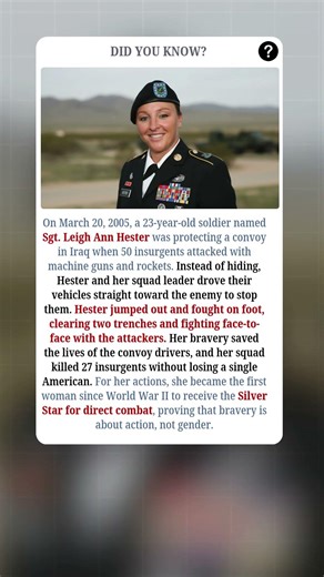 The First Woman To Earn The Silver Star In Combat Since WWII