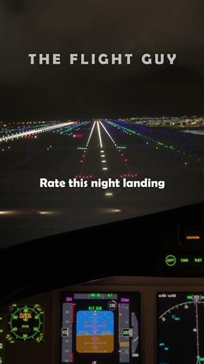 🌙✈️ | Los Angeles | Rate This Night Landing! | Boeing 777 #14 | ✈️🌙