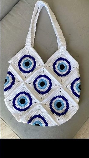 Easy Crochet Granny Square Bag Tutorial | Cute DIY Tote Bag for Beginners 🧶#crochet #shorts