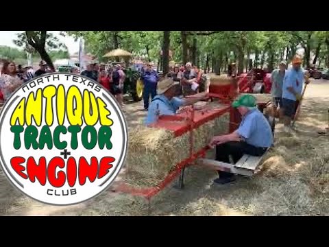 ANTIQUE 1941 CASE HAY BALER LIVE