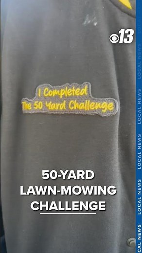 Fulton teenager completes 50-yard Lawn-Mowing Challenge