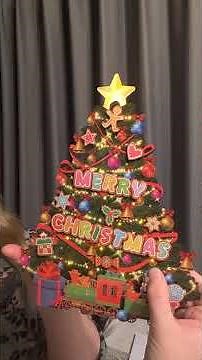 FaCraft Musical Christmas Tree Cards #christmascard