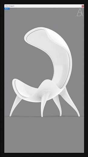 Organic Chair Modeling | Rhino 3D #rhino3d