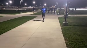 HERE WE GO! 🏃‍♂️🏃‍♀️🏃 Leave a note for those #Airmen that will graduate from USAF Basic Military Training tomorrow morning! Earlier today they completed the #Airmen's Run in preparation to join the United States Air Force! | USAF Basic Military Training