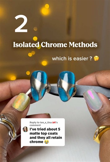 Isolated Chrome Nails: 2 Easy Methods Compared
