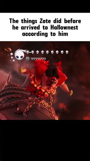 Zote before he got nerfed(arriving in Hallownest)😭🥀