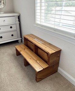Double Trouble Wooden Step Stool - Etsy UK