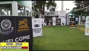 Take a look at the newly modified Mohammedan Sporting Club tent. #MohammedanSC #IndianFootball #KolkataFootball | kolkatafootball.com