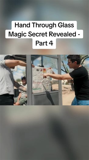 Hand Through Glass Magic Secret Revealed - Part 4 #viral #magictricks #magickingdom #magician #magic