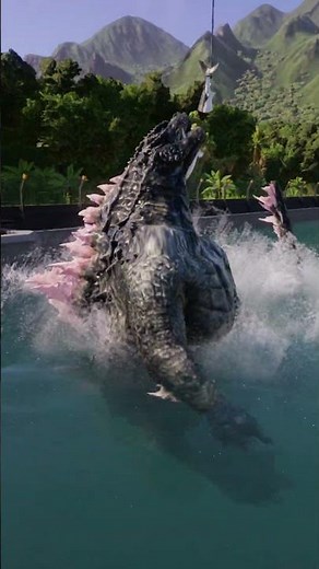 Godzilla's Giant Shark Meal!💀 | JWE3 #shorts