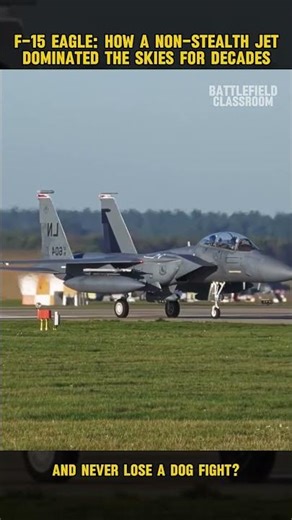 F-15 Eagle: How a Non-Stealth Jet Dominated the Skies for Decades? #military #aviation