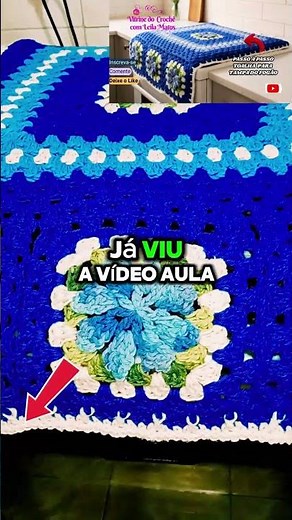 Beautiful crocheted stove towel. Check out the tutorial! #crochet