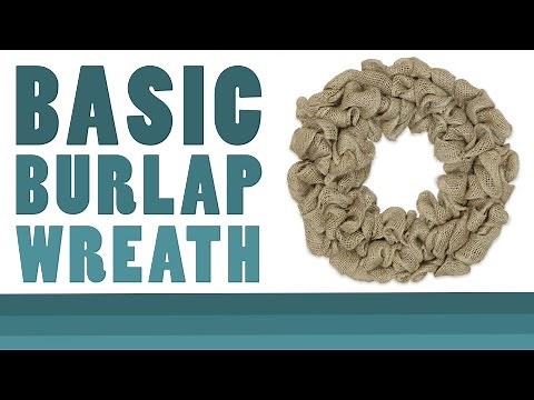 Basic Burlap Wreath