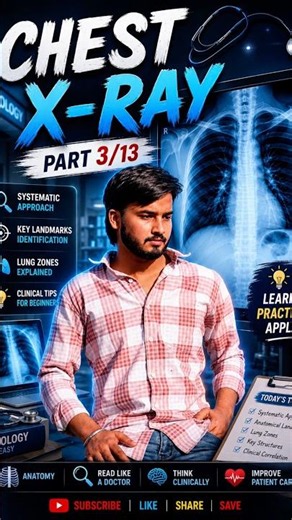 Chest X-Ray Part 3/13 | Normal Chest Xray | MBBS