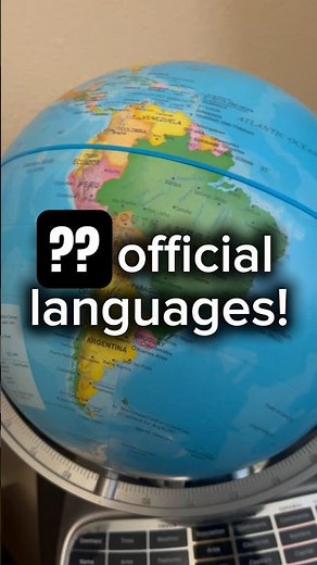 Which country has the most official languages? 🌐 #shorts