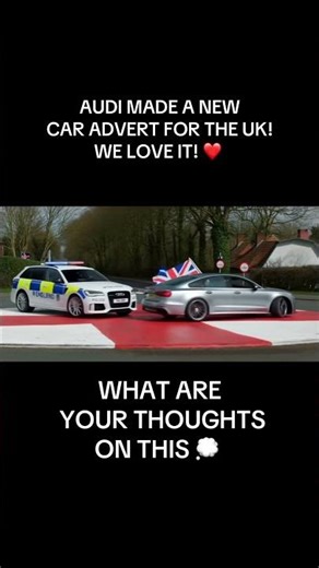 New Audi car advert uk. #audi #germancars #bmw #police #uk