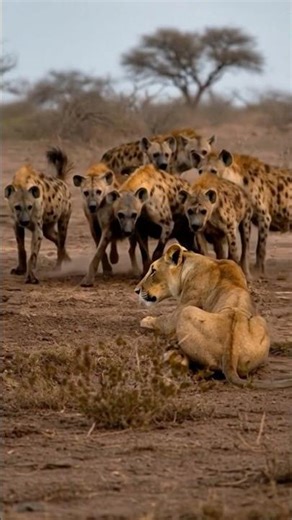 “El error de subestimarla” #Hiena#Depredadores#NaturalezaSalvaje#VidaSalvaje #animals #curiosidades