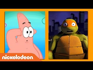 Teenage Mutant Ninja Turtles | Patrick vs. Mikey Face-Off! | Nick