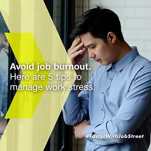 Chronic work stress takes a toll on your productivity and health. Read our 5 tips on how to better deal with stress at work. #FasterWithJobStreet #JSSG | Jobstreet Singapore