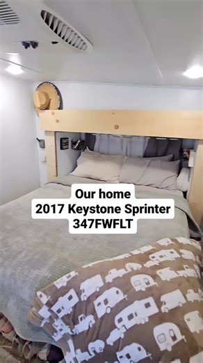 This is our home, a 2017 Keystone Sprinter midbunk. We've made some...