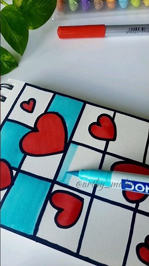 Easy zentangle doodle drawing tutorial #art #zentangle #satisfying