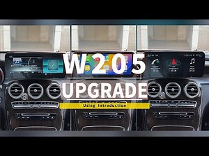 12.3 Inch Mercedes Benz Android Carplay Screen Using Instructions Step by step | C Class W205