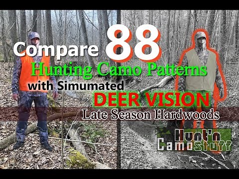 Camo Comparison with Deer Vision for Late Season Hardwoods - Pick the best of 88 Patterns for you!